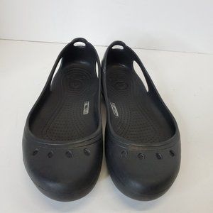 CROCS Kadee Womens Slip On Flats Comfort Shoes, Black 205077 - Sz 7.